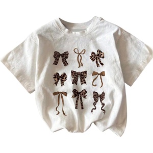 image:imageRoseSeek Girls Graphic Print Tee Shirt Round Neck Short Sleeve T Shirts Summer Cute Trendy TopsMix White