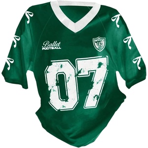 image:imageRoseSeek Girls Jersey Y2K Oversized Graphic Number Print Tops V Neck Short Sleeve T Shirt Hip Pop Tee StreetwearDark Green