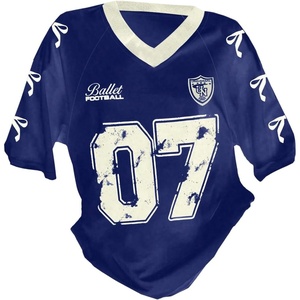 image:imageRoseSeek Girls Jersey Y2K Oversized Graphic Number Print Tops V Neck Short Sleeve T Shirt Hip Pop Tee StreetwearRoyal Blue