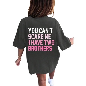 image:imageRoseSeek Girls Letter Animal Graphic Tees Short Sleeve Crewneck T Shirts Oversized Vacation Summer TopsDark Grey and Pink