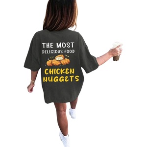 image:imageRoseSeek Girls Letter Animal Graphic Tees Short Sleeve Crewneck T Shirts Oversized Vacation Summer TopsDark Grey and Yellow