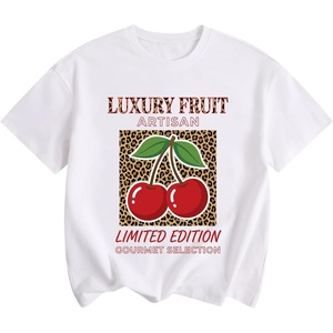 image:imageRoseSeek Girls Letter Animal Graphic Tees Short Sleeve Crewneck T Shirts Oversized Vacation Summer TopsWhite and Red