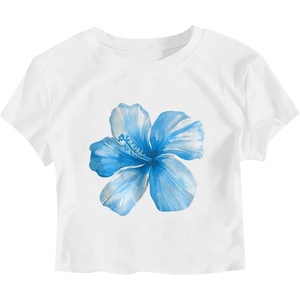 image:imageRoseSeek Girls Letter Bow Graphic Tees Short Sleeve Crewneck Cute Shirts for Teen Girls TrendyFloral White