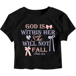 image:imageRoseSeek Girls Letter Bow Graphic Tees Short Sleeve Crewneck Cute Shirts for Teen Girls TrendyPrint Black