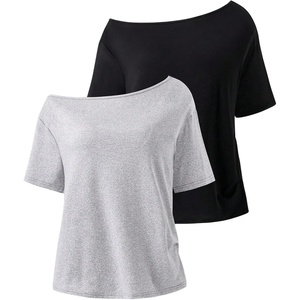 image:imageRoseSeek Girls Off The Shoulder Tops Short Sleeve Cute Summer T Shirts for Teens Girls Y2k Tops TrendyBlack and Grey
