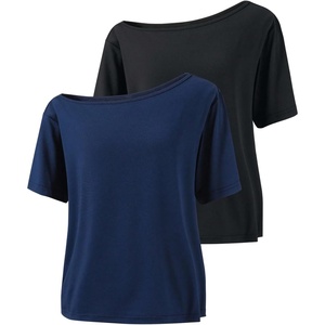 image:imageRoseSeek Girls Off The Shoulder Tops Short Sleeve Cute Summer T Shirts for Teens Girls Y2k Tops TrendyBlue Black