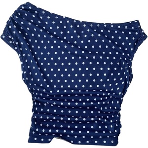 image:imageRoseSeek Girls Polka Dots Off The Shoulder T Shirts Cute Crop Tops Summer TopsBlue