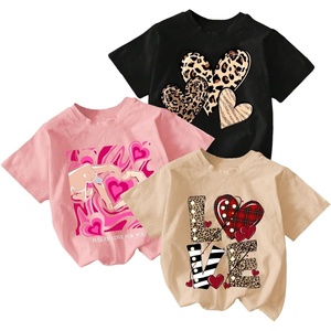 image:imageRoseSeek Girls Shirts 3 Packs Star Butterfly Graphic Tees Crew Neck Short Sleeve T Shirt Casual TopsCheetah Multicolor