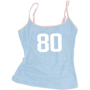 image:imageRoseSeek Girls Sleeveless Jersey Shirts Number Graphic Camisole Tops Workout Sports Y2K TopLight Blue