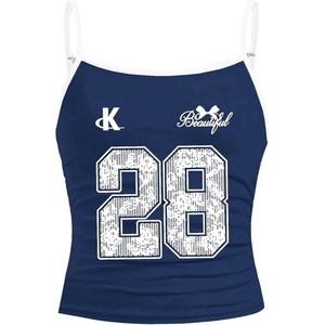 image:imageRoseSeek Girls Sleeveless Jersey Shirts Number Graphic Camisole Tops Workout Sports Y2K TopNumber Blue