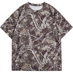 image:imageRoseSeek Mens Big and Tall Camo Shirt for Men Short Sleeve Y2k Camouflage Hunting T Shirt Graphic TeesMulticolor Brown