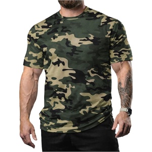 image:imageRoseSeek Mens Camouflage T Shirts Short Sleeve Crew Neck Camo Summer Tee Tops Hunting Outdoor ClothesMedium Green