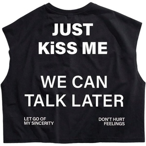 image:imageRoseSeek Mens Cap Sleeve Graphic Tees Crewneck Summer T Shirts Crop Tops StreetwearLetter Black