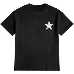 image:imageRoseSeek Mens Cartoon Graphic Tees Crew Neck Sleeve T Shirts Baggy Drop Shoulder Summer Tops StreetwearStar Black