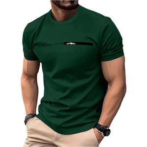 image:imageRoseSeek Mens Color Block Short Sleeve Tee Shirts Casual Crewneck T Shirt Trendy Summer TopsDark Green