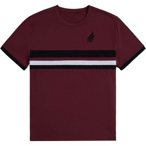 image:imageRoseSeek Mens Color Block Short Sleeve Tee Shirts Casual Crewneck T Shirt Trendy Summer TopsDeep Red