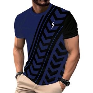 image:imageRoseSeek Mens Color Block Short Sleeve Tee Shirts Casual Crewneck T Shirt Trendy Summer TopsMix Blue