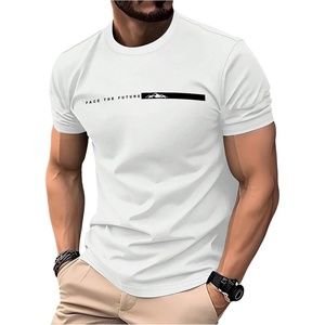 image:imageRoseSeek Mens Color Block Short Sleeve Tee Shirts Casual Crewneck T Shirt Trendy Summer TopsPure White