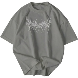 image:imageRoseSeek Mens Graphic Tees Crew Neck Short Sleeve T Shirts Summer Casual StreetwearLight Grey