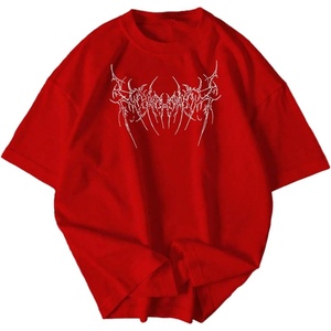 image:imageRoseSeek Mens Graphic Tees Crew Neck Short Sleeve T Shirts Summer Casual StreetwearRed