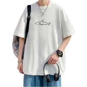 image:imageRoseSeek Mens Oversized Graphic Tees Half Sleeve Drop Shoulder Summer Casual T ShirtWhite