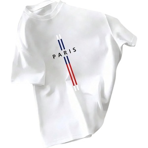 image:imageRoseSeek Mens Striped Graphic Tees Letter Print Short Sleeve Tee Shirts Summer Casual TShirtWhite