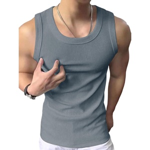 image:imageRoseSeek Mens Summer Tank Tops Sleeveless Undershirts Tank Basic Workout Gym Muscle ShirtsDusty Blue