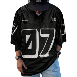image:imageRoseSeek Mens Vintage Satin Jersey Shirts V Neck Short Sleeve Graphic Tees Basketball T Shirt StreetwearSolid Black