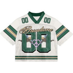 image:imageRoseSeek Mens Y2K Mesh Jersey Shirts V Neck Half Sleeve Number Graphic Tees Color Block Sport T ShirtMulticolor