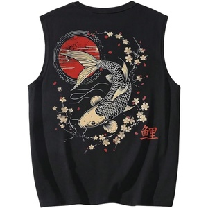 image:imageRoseSeek Retro Graphic Tank Top for Men Crew Neck Summer Sleeveless Tops Hippop StreetwearBlack