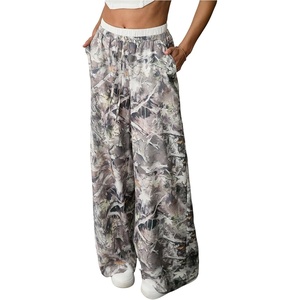 image:imageRoseSeek Womens Camo Pants Wide Leg Baggy Sweatpants Drawstring Waist Y2k Stweat Pants Joggers StreetwearGrey