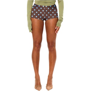 image:imageRoseSeek Womens Low Rise Mini Shorts Y2k Skinny Micro Booty Shorts Summer Hot Pants Party Rave Streetwear 2026Dots Brown
