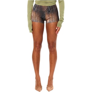 image:imageRoseSeek Womens Low Rise Mini Shorts Y2k Skinny Micro Booty Shorts Summer Hot Pants Party Rave Streetwear 2026Khaki Brown