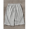 image:imageRoseSeek Mens 34 Length Sweatpants Drawstring Waist Straight Leg Sports Cropped Pants with Pockets StreetwearGrey