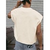 image:imageRoseSeek Mens Number Graphic Short Cap Sleeve Tank Tops Summer Crew Neck Baggy Workout Muscle TShirtsApricot