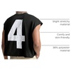 image:imageRoseSeek Mens Number Graphic Short Cap Sleeve Tank Tops Summer Crew Neck Baggy Workout Muscle TShirtsBlack
