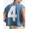 image:imageRoseSeek Mens Number Graphic Short Cap Sleeve Tank Tops Summer Crew Neck Baggy Workout Muscle TShirtsBlue