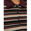 image:imageRoseSeek Womens Collared Striped Tops Button Down Long Sleeve Knit Tops Fall OutfitsMulticolor
