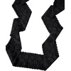 image:imageRoseSeek Womens Lace Sheer Mesh Waist Scarves Lightweight Thin Skinny Scarfs Shawl Fashion AccessoriesSolid Black