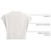 image:imageRoseSeek Womens Plus Size Letter Car Graphic Tees Short Sleeve Crew Neck Crop Tops Summer T ShirtPure White