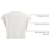 image:imageRoseSeek Womens Plus Size Letter Car Graphic Tees Short Sleeve Crew Neck Crop Tops Summer T ShirtSolid White