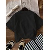 image:imageRoseSeek Womens Star Graphic Letter Print Tee Tops Casual Crewneck Short Sleeve T ShirtBlack and Blue