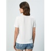 image:imageRoseSeek Womens Star Graphic Letter Print Tee Tops Casual Crewneck Short Sleeve T ShirtWhite