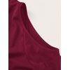 image:imageRoseSeek Womens Turtleneck Cut Out Cold Shoulder Tops Tee Long Sleeve Slim Fit Casual Basic T ShirtDark Red