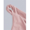 image:imageRoseSeek Womens Twist One Shoulder Tank Top Sleeveless Asymmetrical Hem Fitted Crop TopsDusty Pink