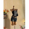 image:imageRoseSeek Womens Y2k Gothic Strapless Tube Tops Grunge 2000s Sleeveless Bandeau Drawstring Side Going Out TopsMulticolored Black
