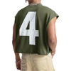 image:imageRoseSeek Mens Number Graphic Short Cap Sleeve Tank Tops Summer Crew Neck Baggy Workout Muscle TShirtsArmy Green