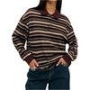 image:imageRoseSeek Womens Collared Striped Tops Button Down Long Sleeve Knit Tops Fall OutfitsMulticolor
