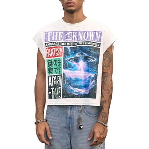 image:imageRoseSeek Mens Number Graphic Short Cap Sleeve Tank Tops Summer Crew Neck Baggy Workout Muscle TShirtsWhite Graphic