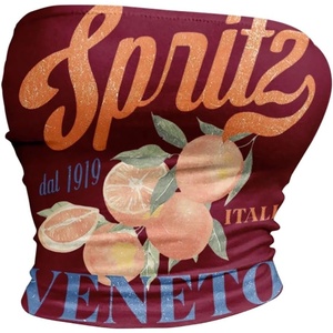 image:imageRoseSeek Womens Graphic Tube Top Letter Fruit Strapless Bandeau Y2K Going Out Summer Crop Tops StreetwearBurgundy